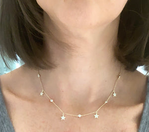 star and bezel necklace