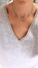 Load image into Gallery viewer, gold link chain choker with extender