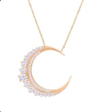 Load image into Gallery viewer, Crescent moon necklace