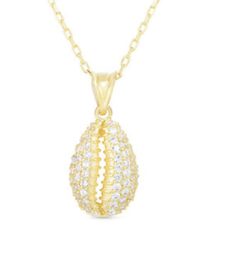 cz cowrie shell