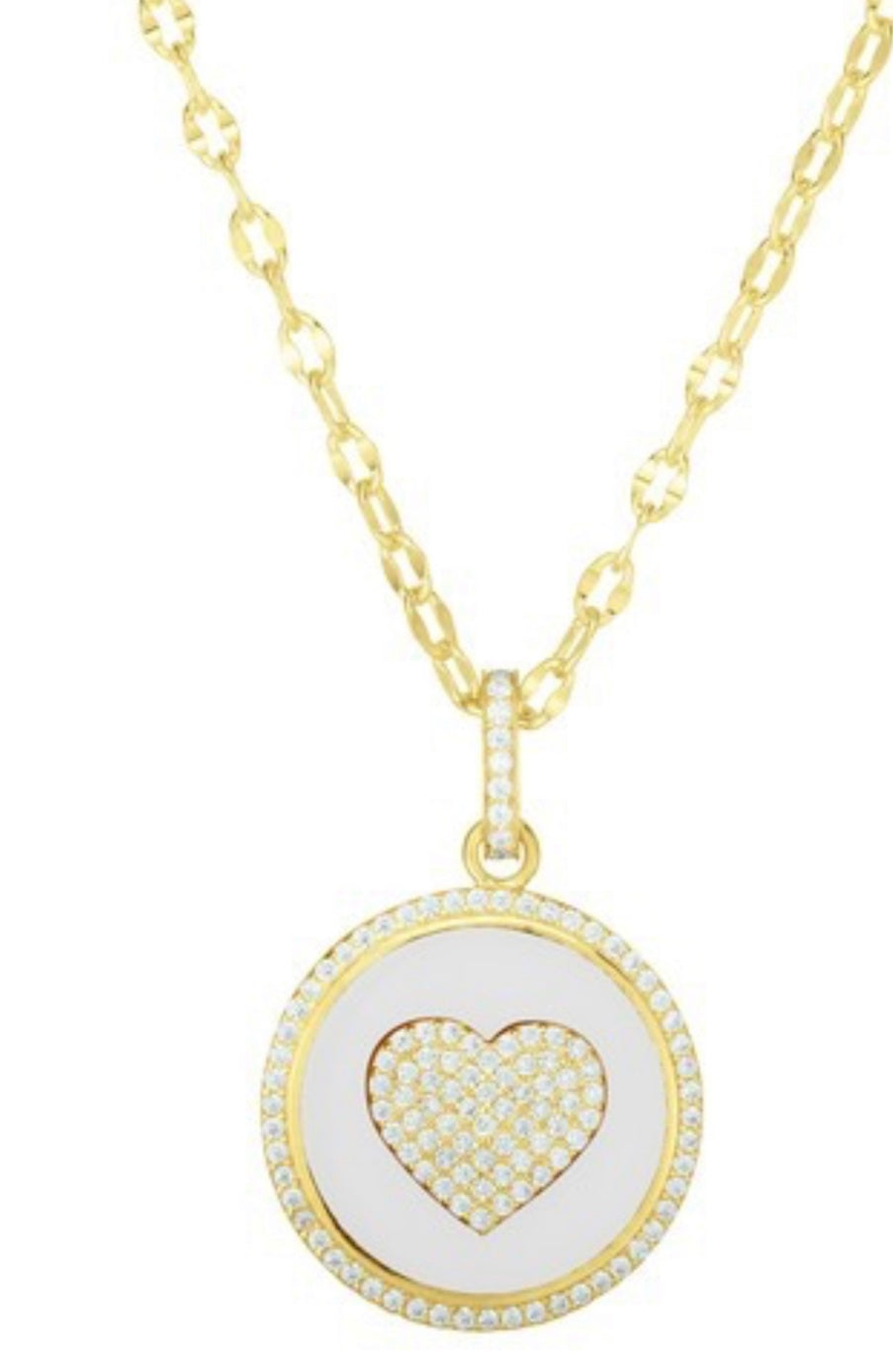 heart coin necklace