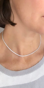 Tennis choker necklace