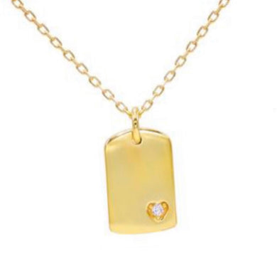 heart of gold dog tag