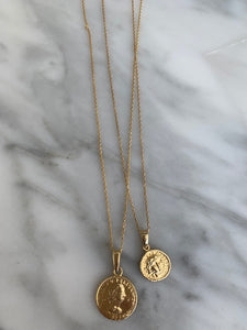 double coin necklace