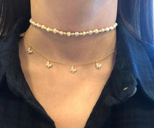 Load image into Gallery viewer, gold &amp; pearl ball choker