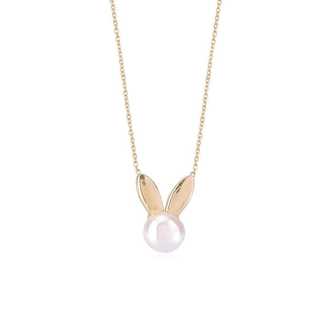 pearl bunny chain