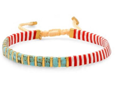 striped tile bracelet