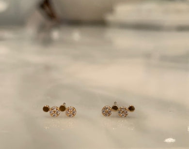 delicate dot studs